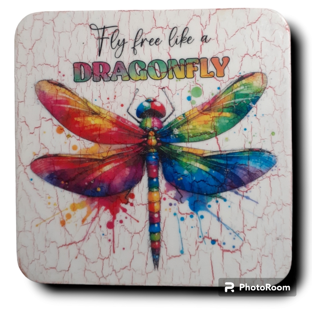 WOODEN SOUVENIR FLY FREE LIKE A DRAGONFLY COD/ALOVA/70